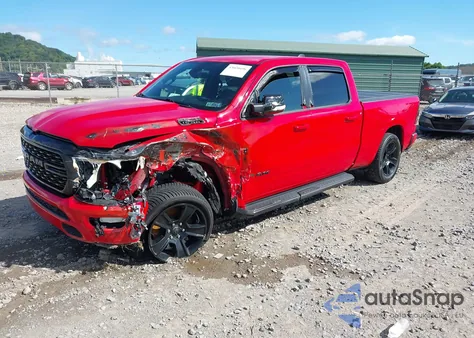 2022 Ram 1500 Big Horn 4X4 6'4 Box from USA, damaged, VIN 1C6SRFMT8NN319170